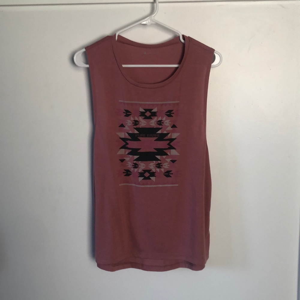 Pure Barre Pink Tank Top Size Large